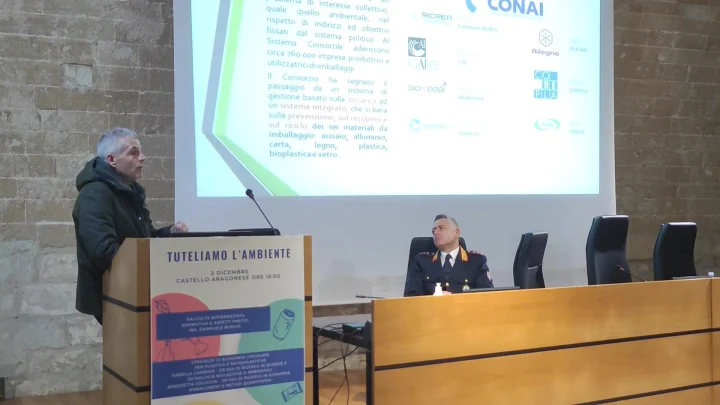 Oggi, 2 dicembre 2022 nel Castello Aragonese Otranto, si è tenuto l'incontro "Tuteliamo l'ambiente".