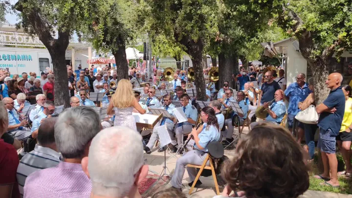 La banda di Conversano al matinée del 14 agosto 2022 in occasione della Festa dei Santi Martiri di Otranto