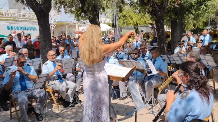 La banda di Conversano al matinée del 14 agosto 2022 in occasione della Festa dei Santi Martiri di Otranto