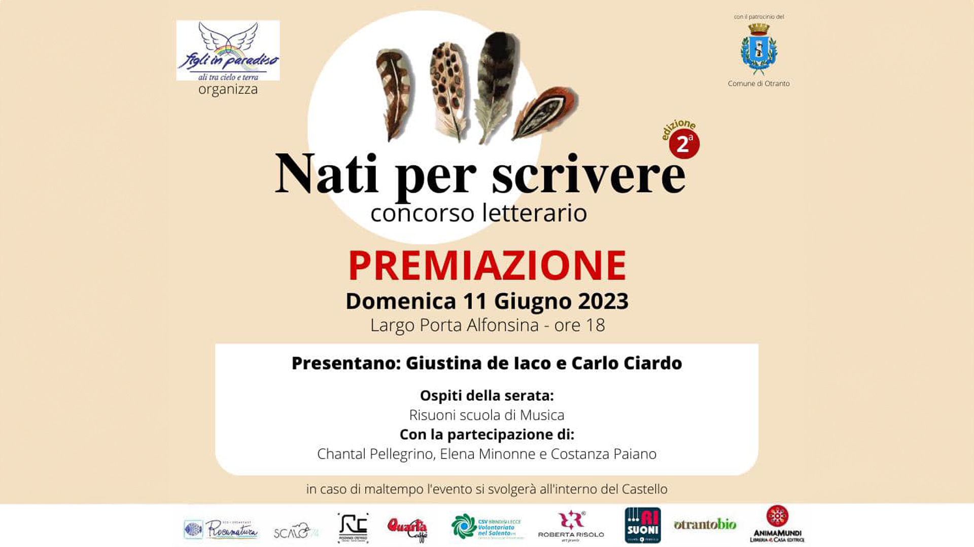 Nati per scrivere - concorso letterario - premiazione